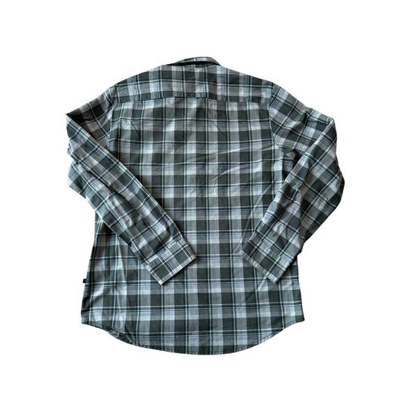 RVCA Button Down short sleeve Shirt, Blue, size, Medium, Slim Fit, Cotton Blend - Picture 2 of 12